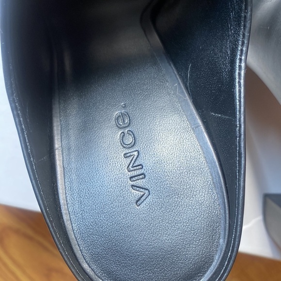VINCE Woman black leather heels, size 9/39 - Picture 11 of 16